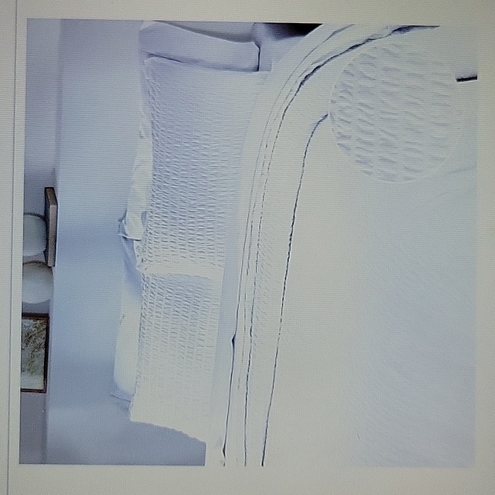 California Design Den KING White Duvet Cover Set Seersucker 100% cotton New